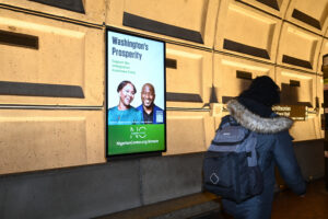 Washington's Prosperity advertisement in Washington DC metro